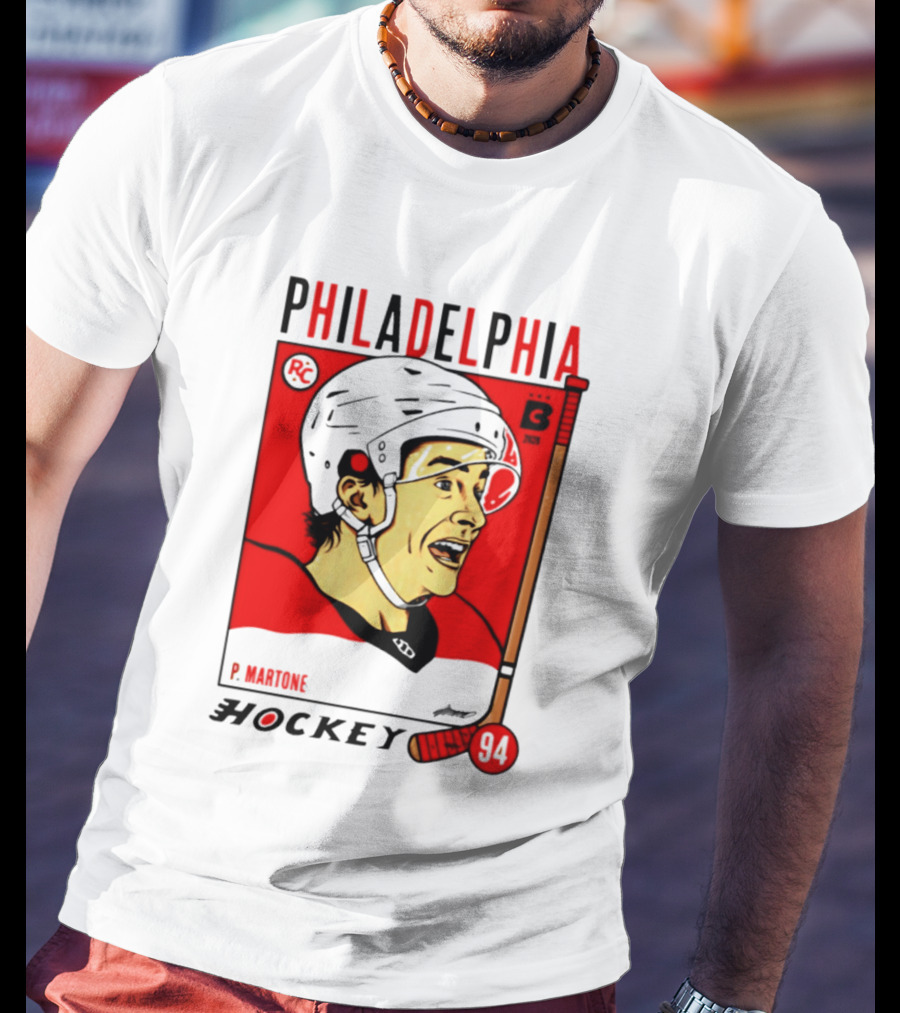 Philadelphia Flyers P Martone 94 Hockey Player T-Shirt