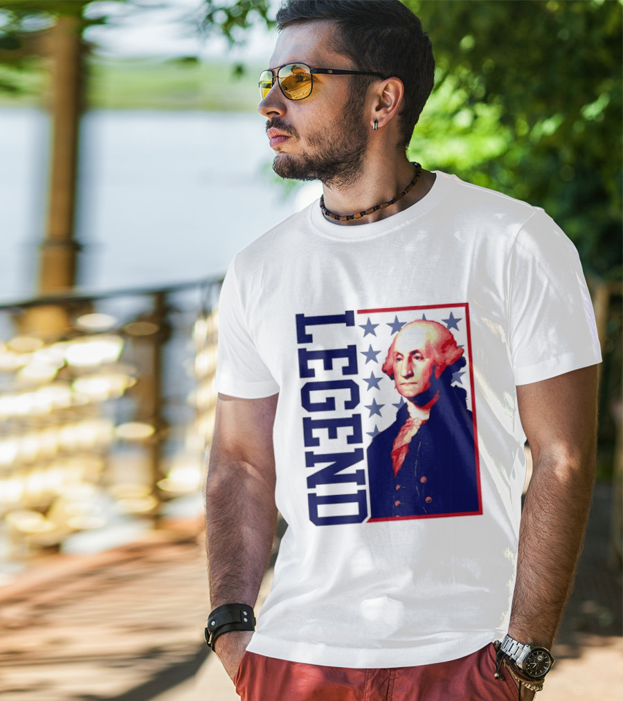 Legend George Washington 250th Anniversary America Freedom T-Shirt