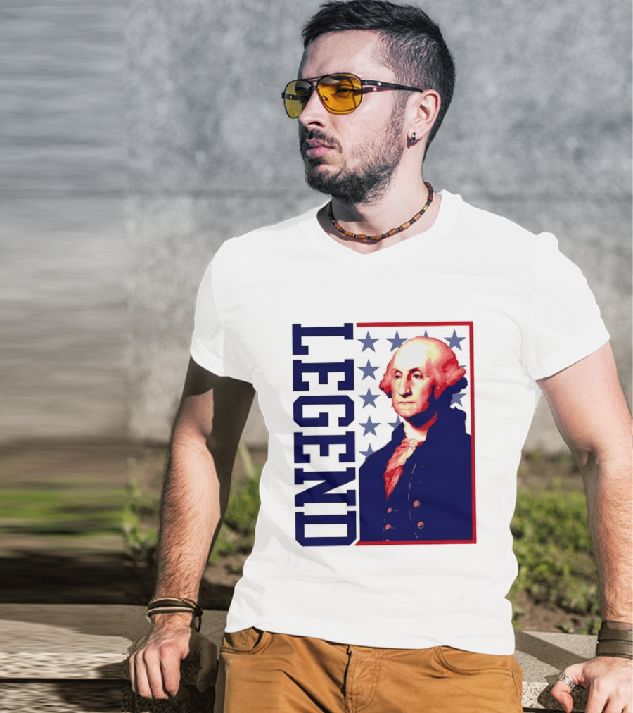 Legend George Washington 250th Anniversary America Freedom T-Shirt