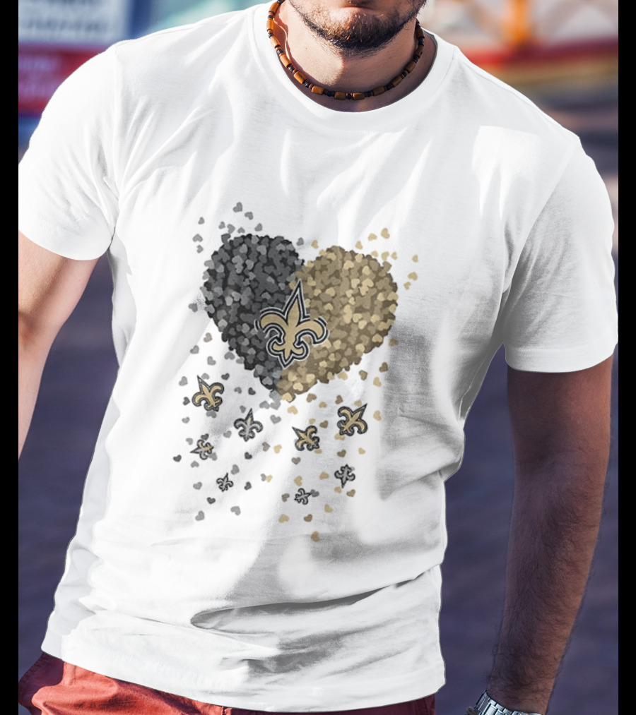 Heart Of New Orleans Saints Football Fleur De Lis 2026 T-Shirt