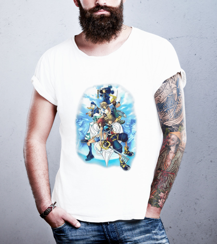 Kingdom Hearts 2 Disney Characters Adventure Ensemble T-Shirt