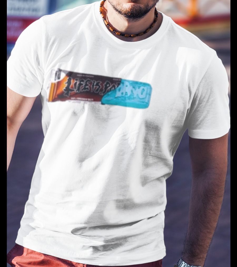 Life Is Porno Protein Bar Wrapper T-Shirt