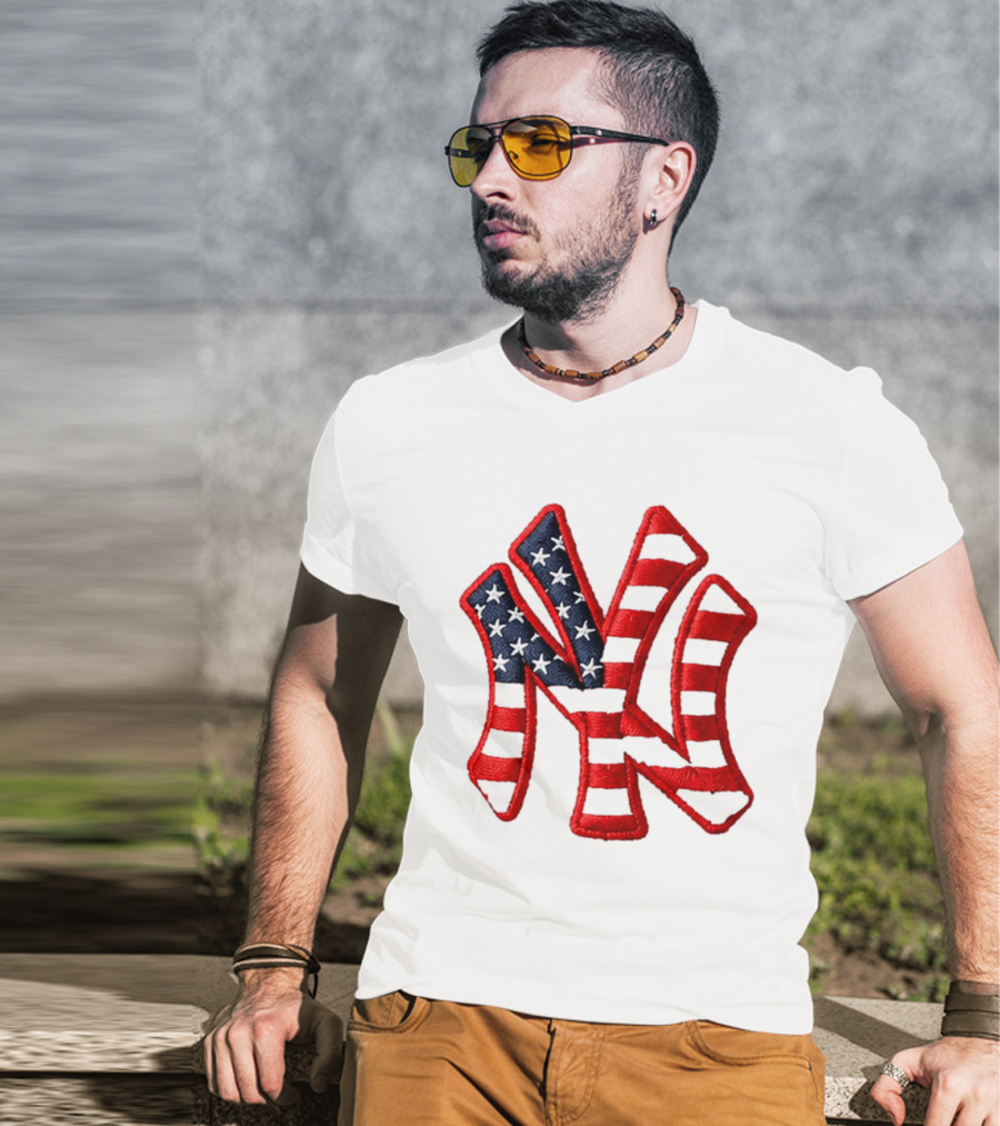 Yankees 4th Of July Stars And Stripes NY 2026 Giveaway T-Shirt