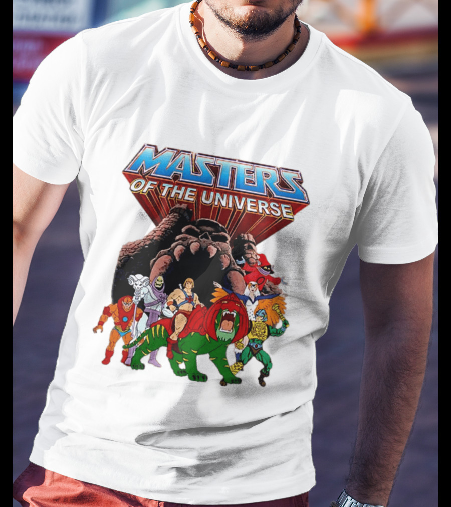 Masters Of The Universe He Man Skeletor Battle Cat Teela Beast Man Man At Arms Orko Animation Characters T-Shirt