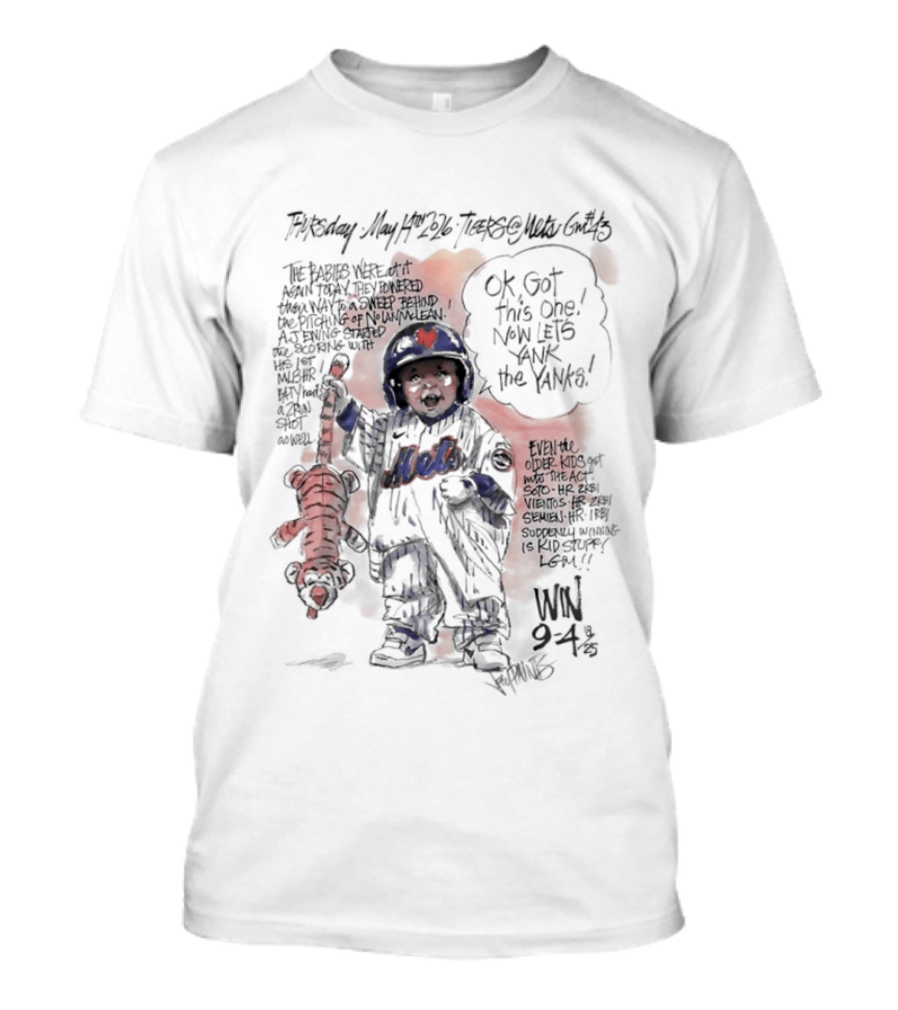 Mets Beat Tigers Game 2 Ok Got This One Now Let's Yank The Yanks T-Shirt