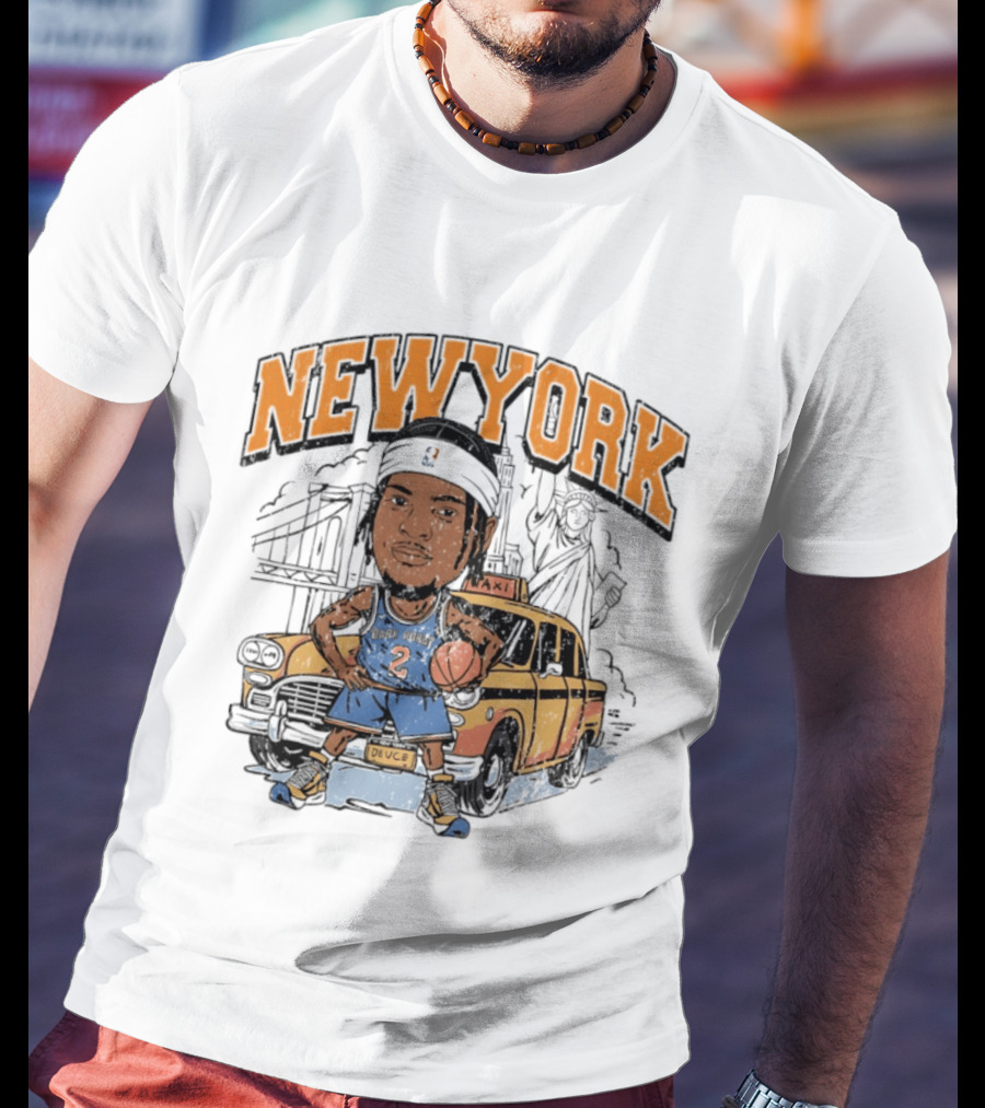 New York Knicks Deuce Taxi Miles McBride 2 Basketball Player T-Shirt