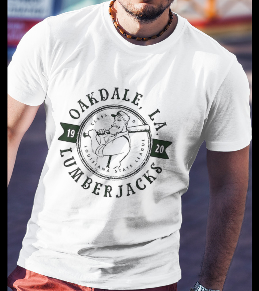 Oakdale Louisiana Lumberjacks 1920 Baseball Team Defunct T-Shirt