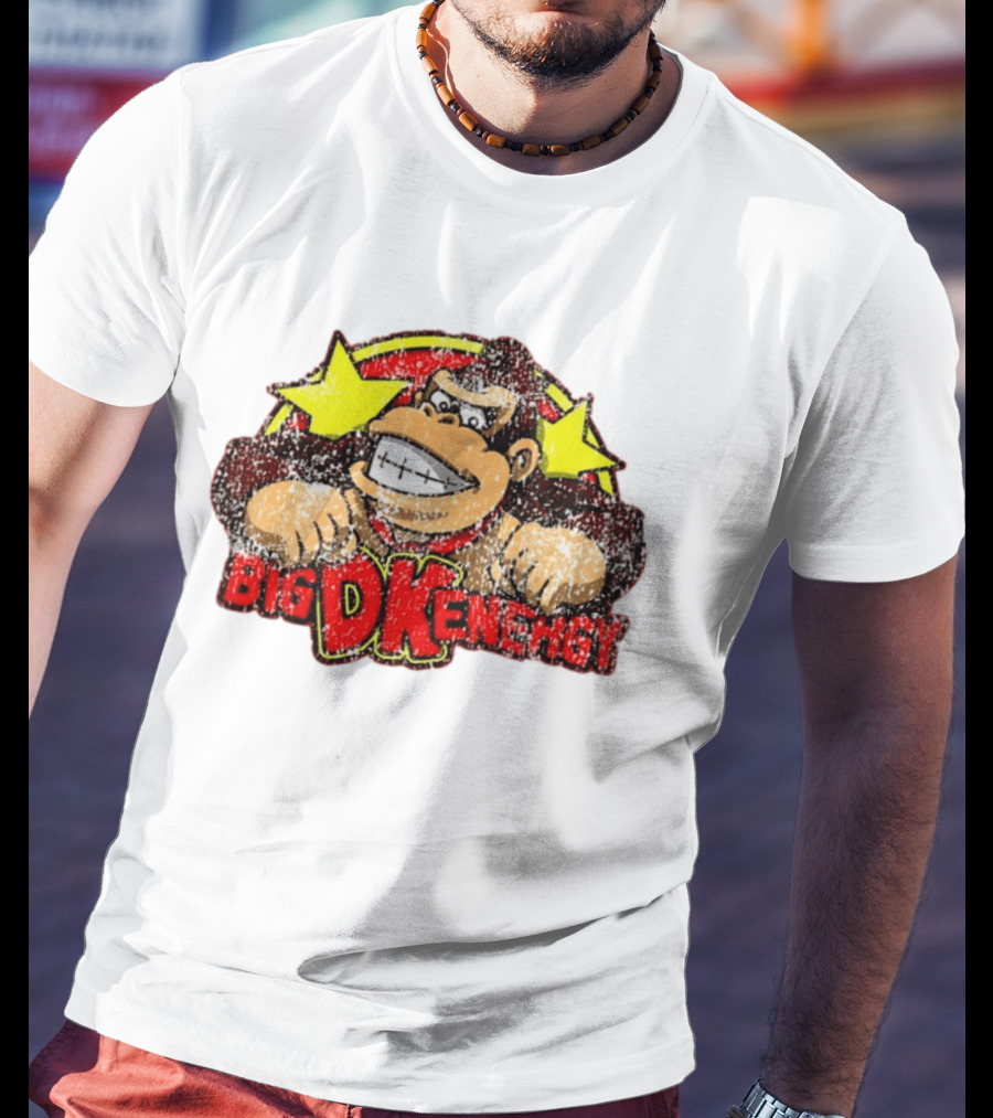 BIG DK Energy Retro Style Gaming Ape T-Shirt