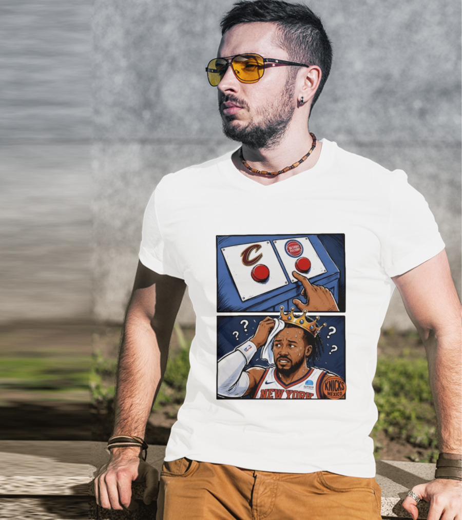 Cleveland Cavaliers Vs Detroit Pistons Dilemma With Knicks Player In Crown T-Shirt