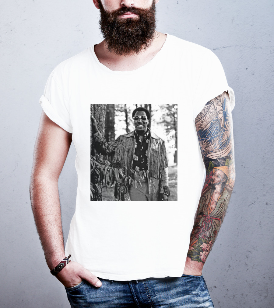 Clarence Carter Singer Fringe Jacket And Sunglasses Outdoors T-Shirt