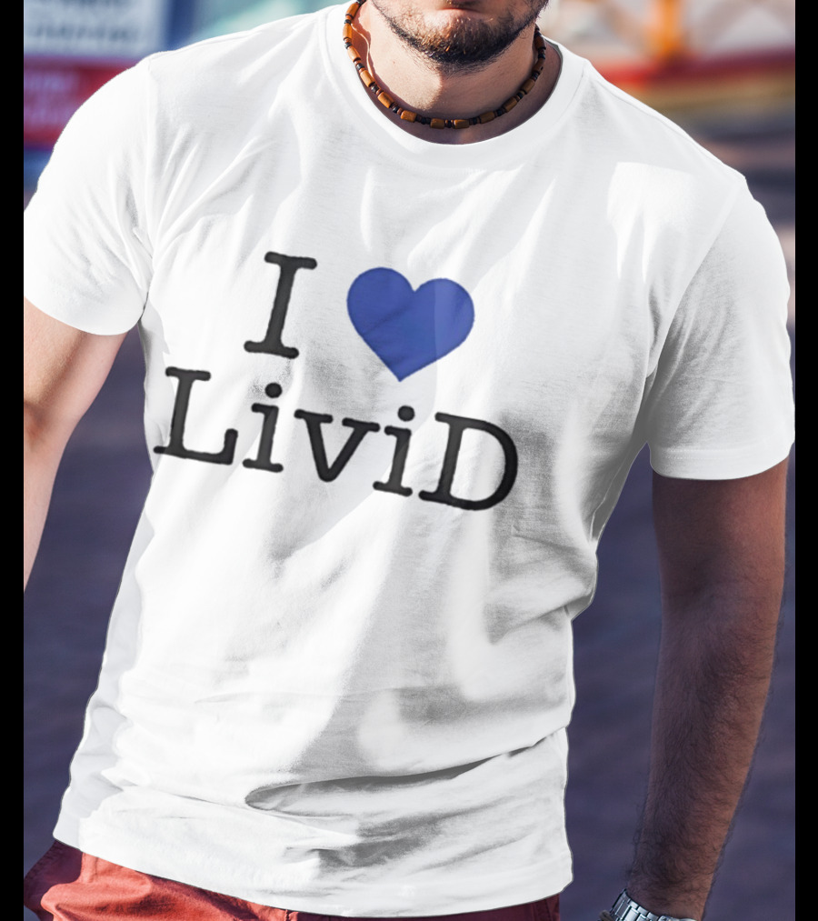 Dan Abrams Wearing I Heart LiviD T-Shirt