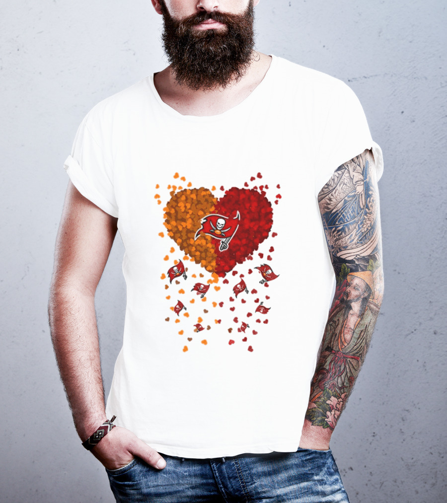 Heart Tampa Bay Buccaneers Football 2026 Iconic Team Spirit T-Shirt