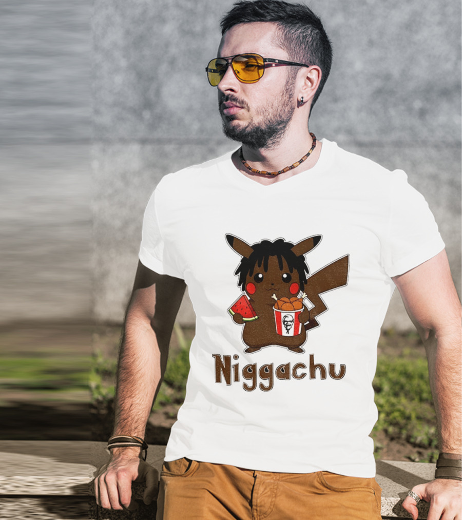 Pikachu X Nigga Niggachu KFC Meme T-Shirt