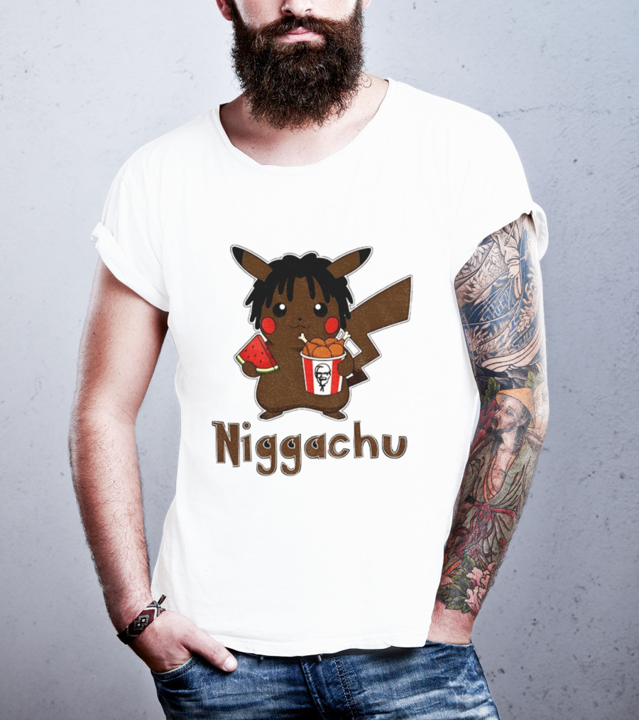 Pikachu X Nigga Niggachu KFC Meme T-Shirt
