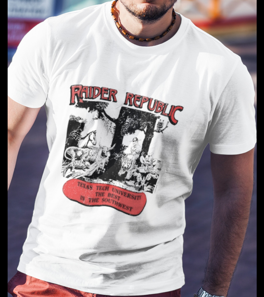 Raider Republic Texas Tech University Best In The Southwest Cowboy T-Shirt