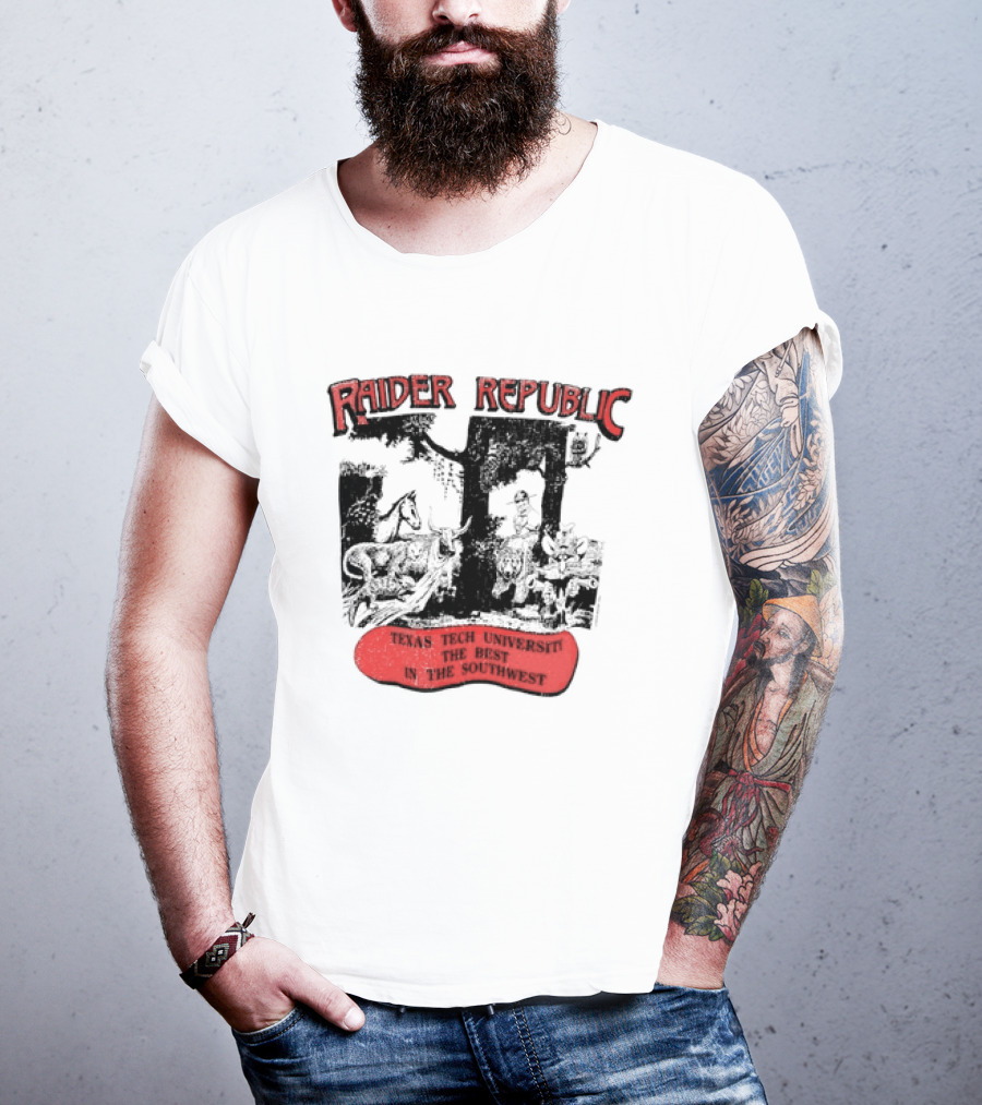 Raider Republic Texas Tech University Best In The Southwest Cowboy T-Shirt