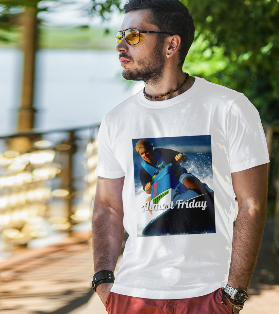 John Daly Throttle Jet Ski Almost Friday T-Shirt