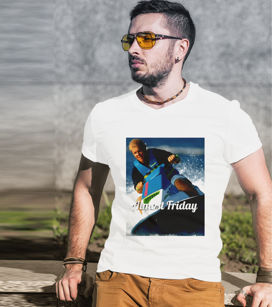 John Daly Throttle Jet Ski Almost Friday T-Shirt
