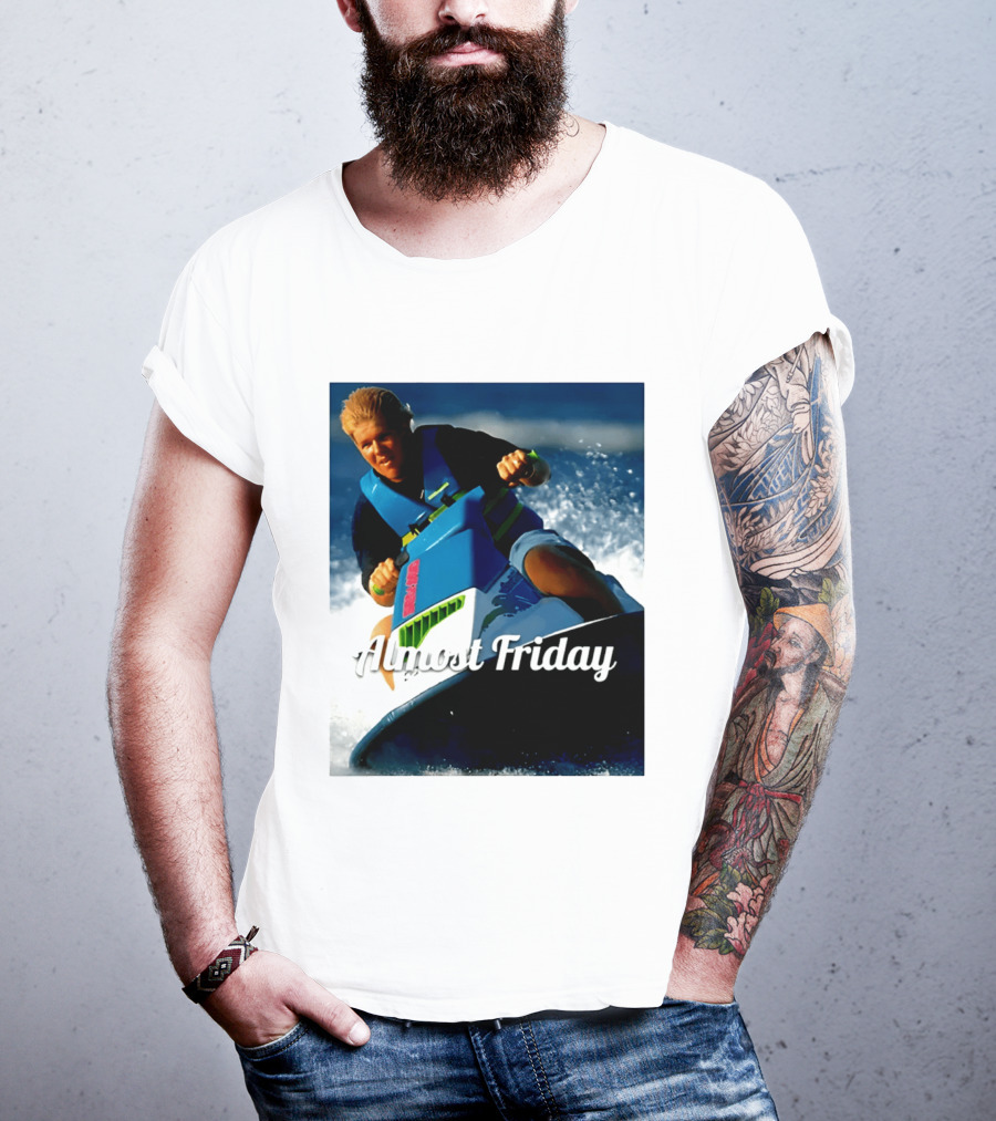John Daly Throttle Jet Ski Almost Friday T-Shirt