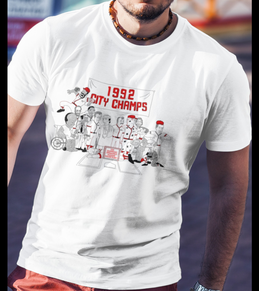The Simpsons 1992 City Champs Springfield Nuclear Power Plant Softball Team T-Shirt