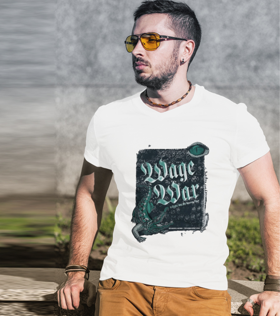 Wage War It Calls Me By Name Tour Detroit MI May 15 2026 Alligator Eye T-Shirt