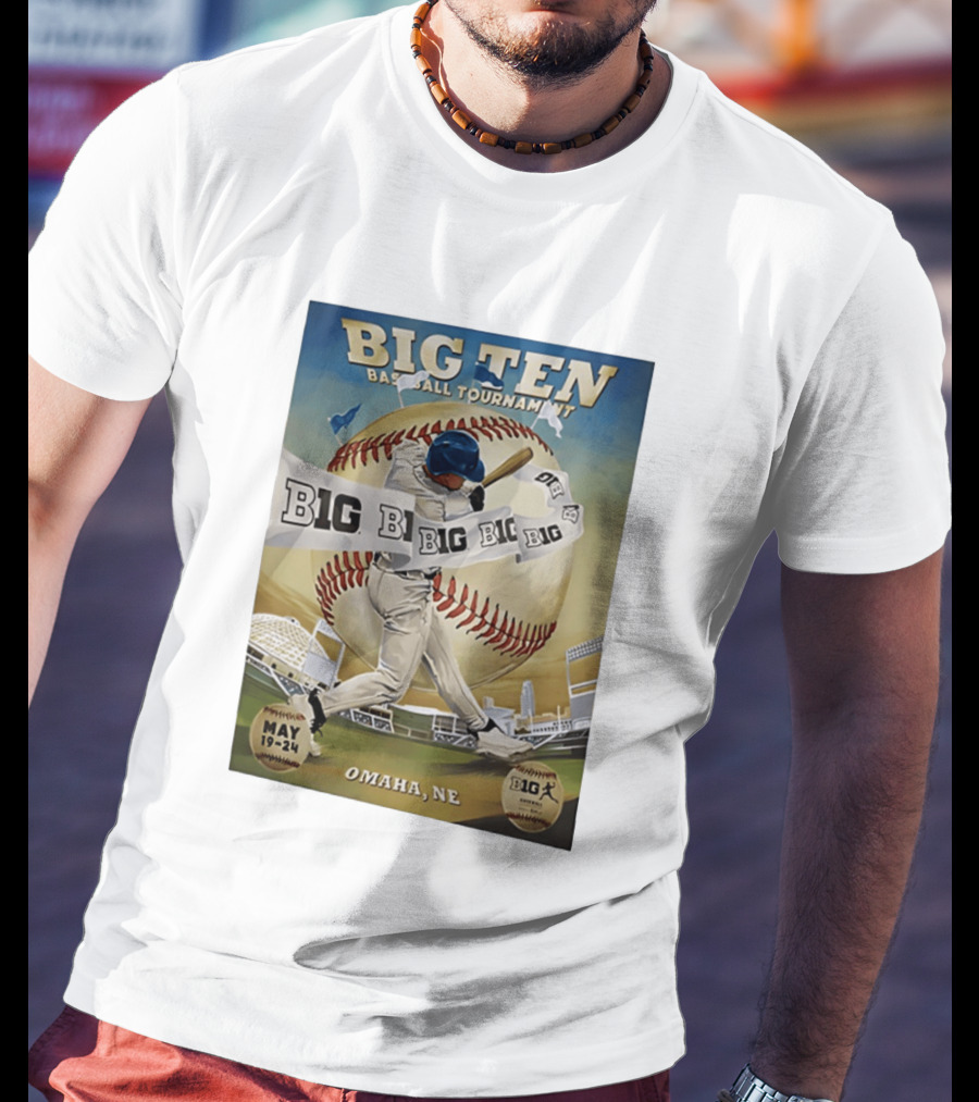 Big Ten Baseball Tournament 2026 Omaha May 19 24 T-Shirt
