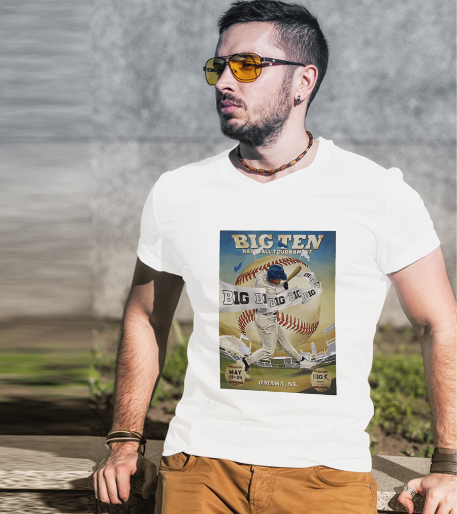 Big Ten Baseball Tournament 2026 Omaha May 19 24 T-Shirt