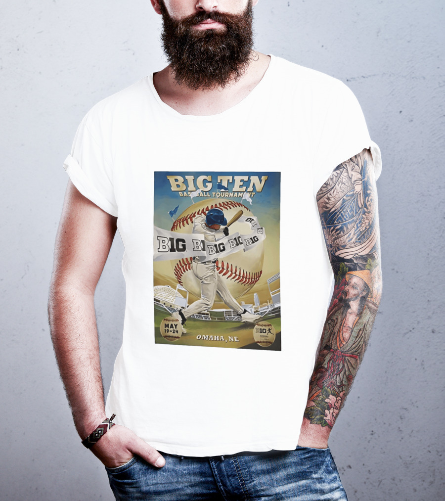 Big Ten Baseball Tournament 2026 Omaha May 19 24 T-Shirt