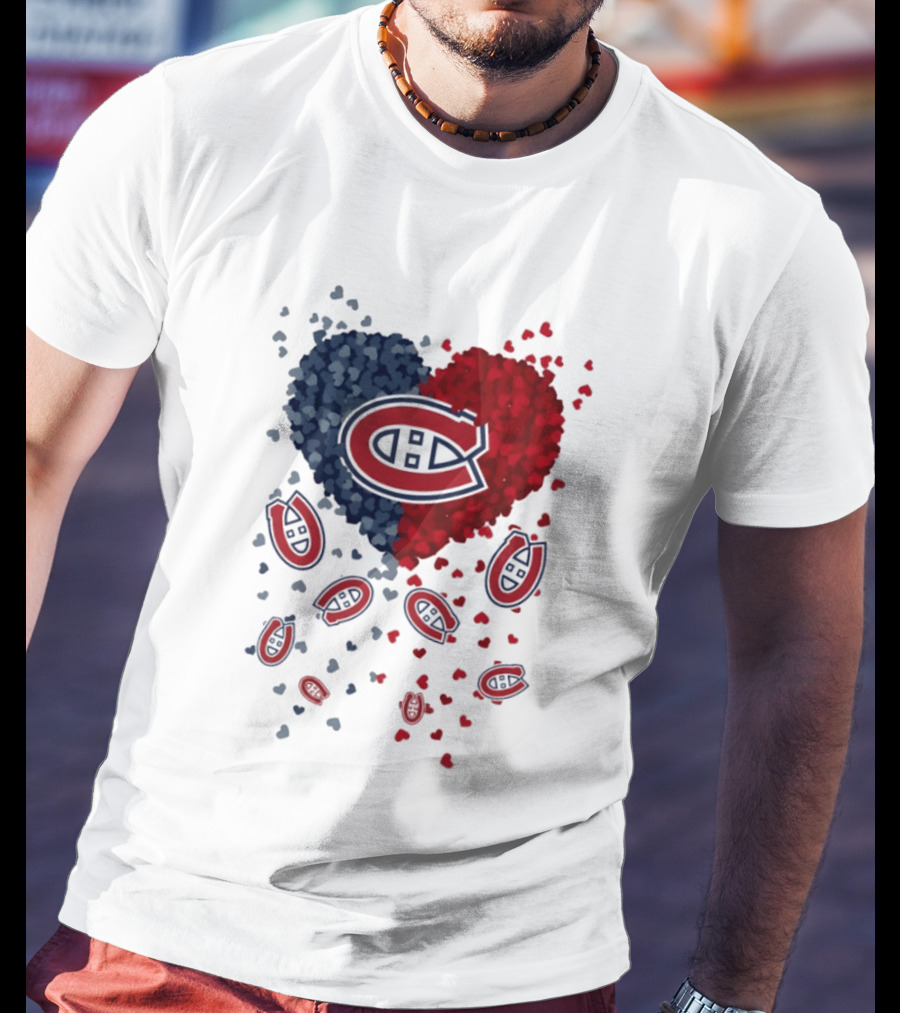 Montreal Canadiens Heart NHL 2026 Team Pride T-Shirt