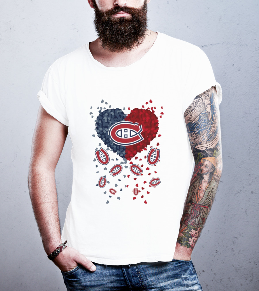 Montreal Canadiens Heart NHL 2026 Team Pride T-Shirt