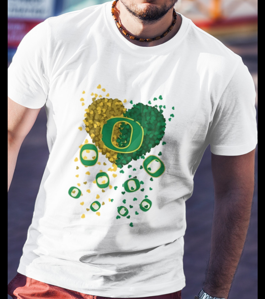 Oregon Ducks Football Heart 2026 T-Shirt