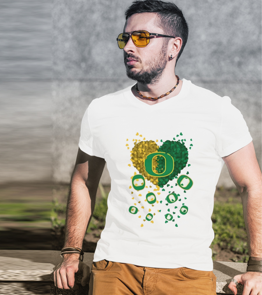 Oregon Ducks Football Heart 2026 T-Shirt