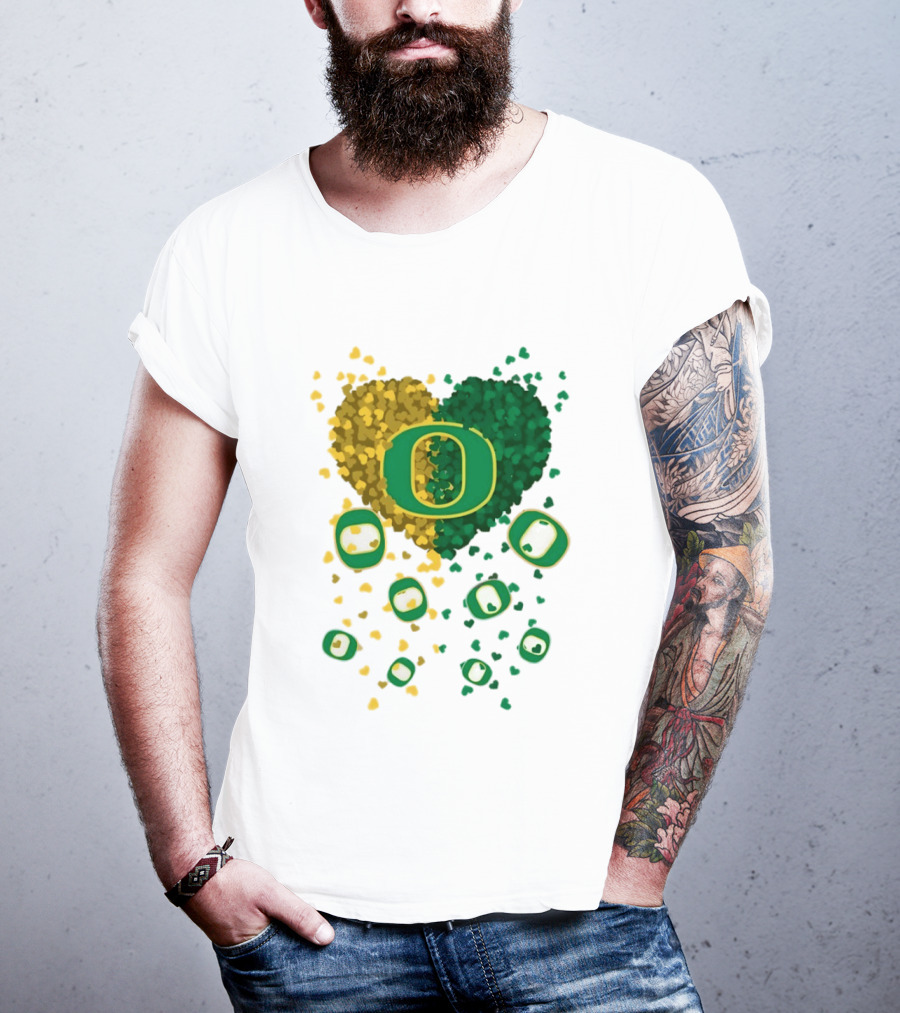 Oregon Ducks Football Heart 2026 T-Shirt