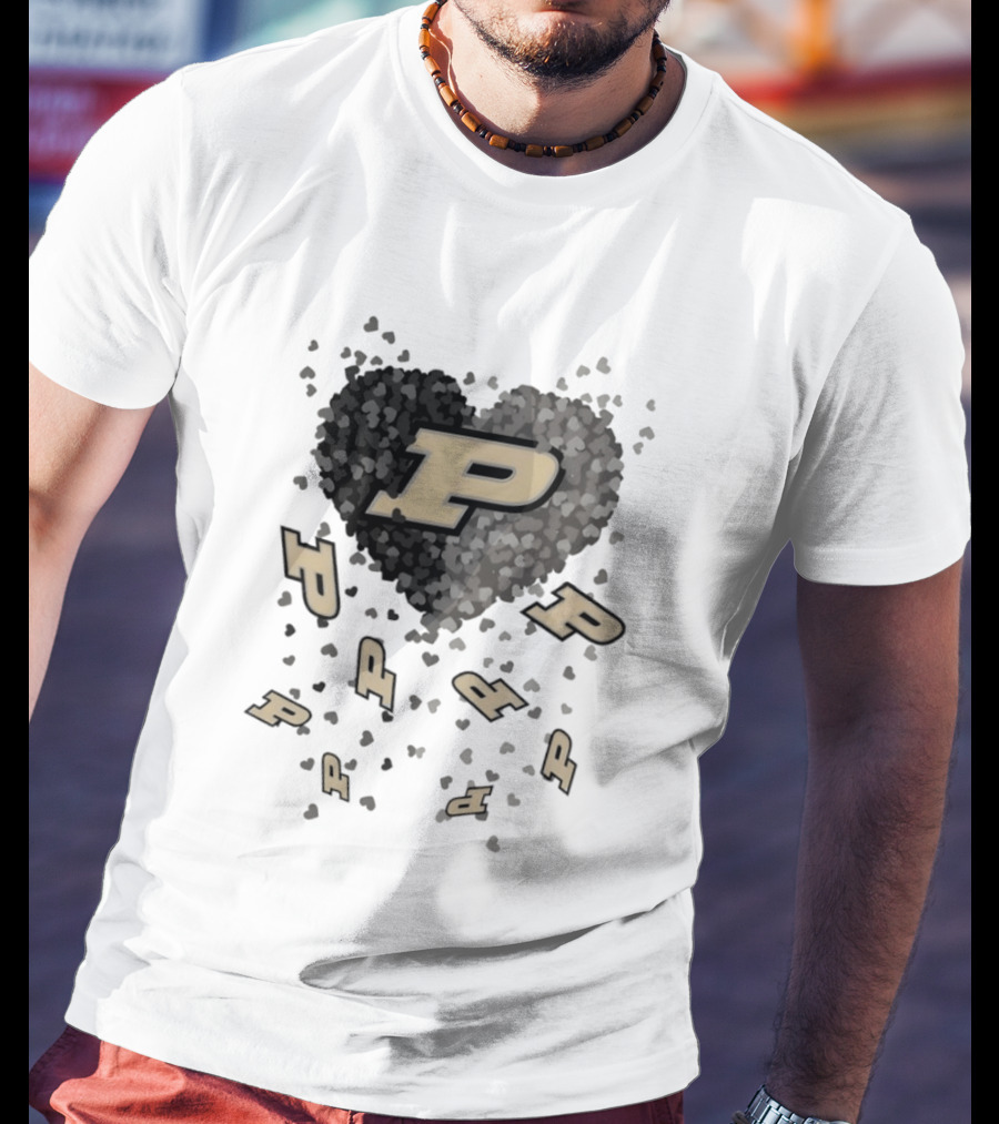 Purdue Boilermakers Heart P Logo 2026 Football T-Shirt