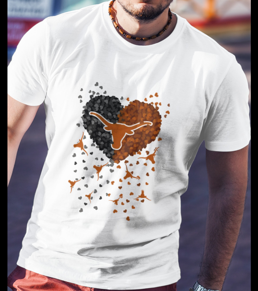 Heart Of Texas Longhorns Football 2026 Iconic Longhorn Logo Texas Pride T-Shirt