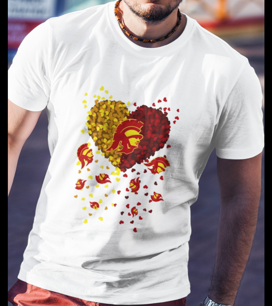 USC Trojans Heart Football 2026 Fan T-Shirt