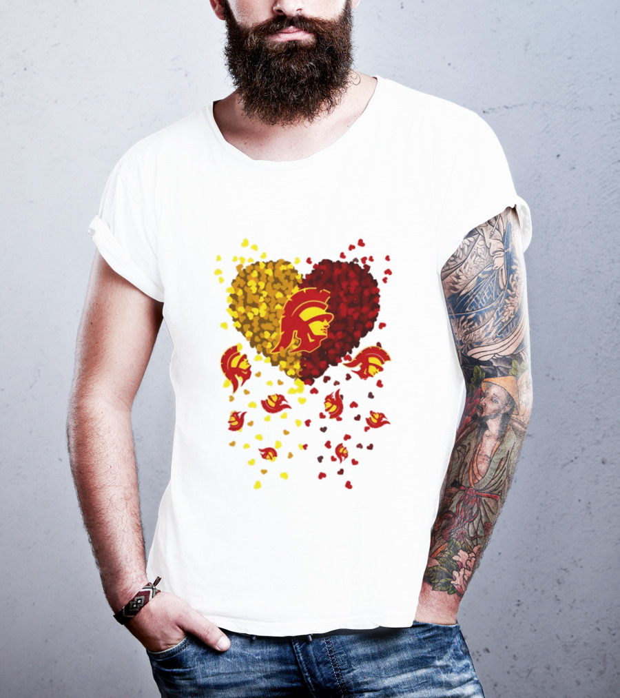 USC Trojans Heart Football 2026 Fan T-Shirt