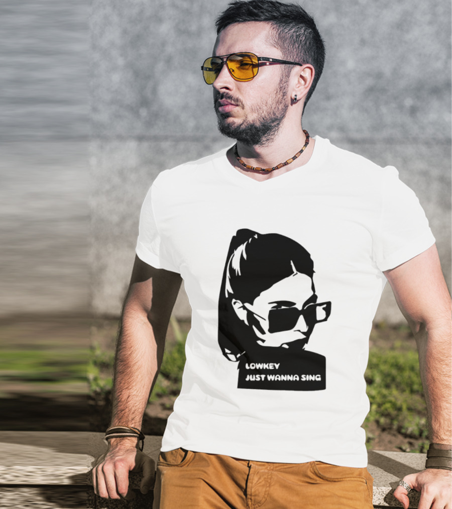 Lowkey Just Wanna Sing X Sophie Rey Sunglasses Girl T-Shirt
