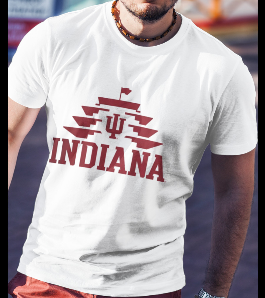 Indiana Hoosiers IMS Pagoda Iconic Symbol Collaboration T-Shirt