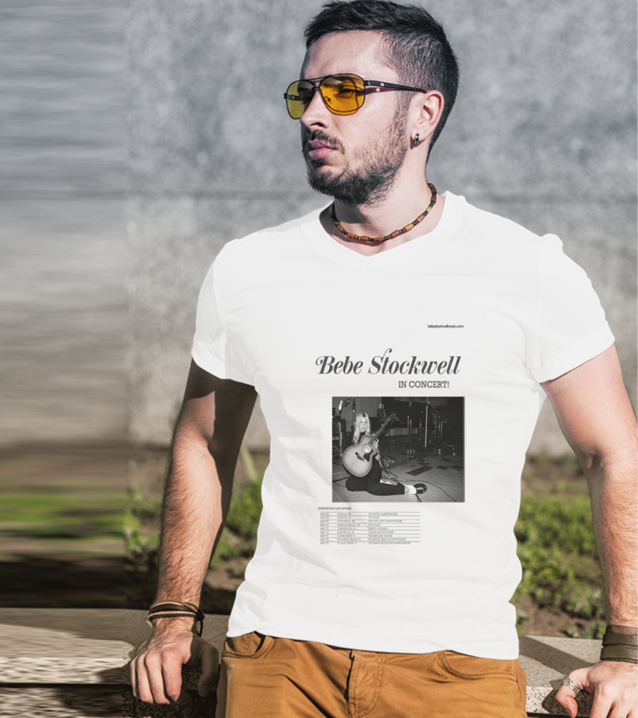 Bebe Stockwell In Concert Tour 2026 Dates Featuring Sam Barber T-Shirt