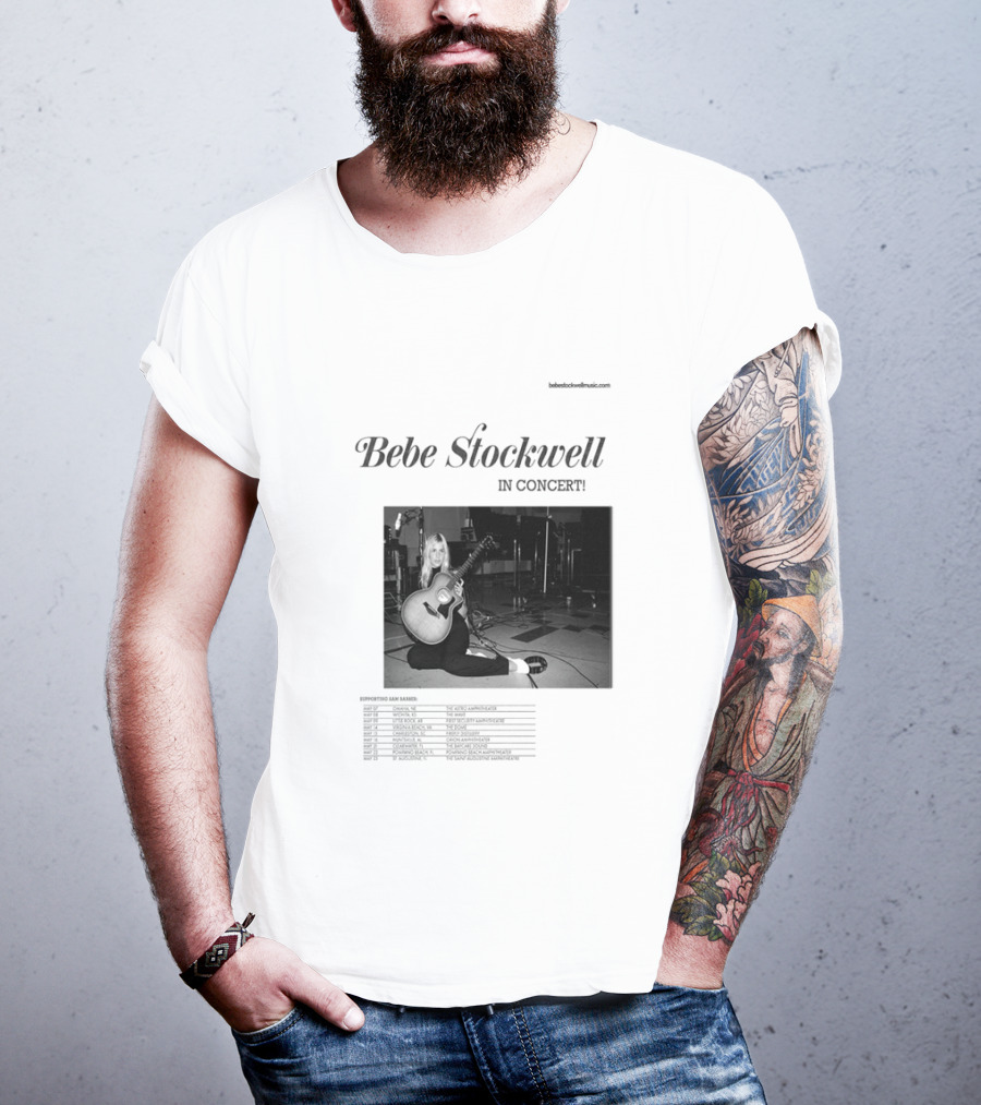 Bebe Stockwell In Concert Tour 2026 Dates Featuring Sam Barber T-Shirt