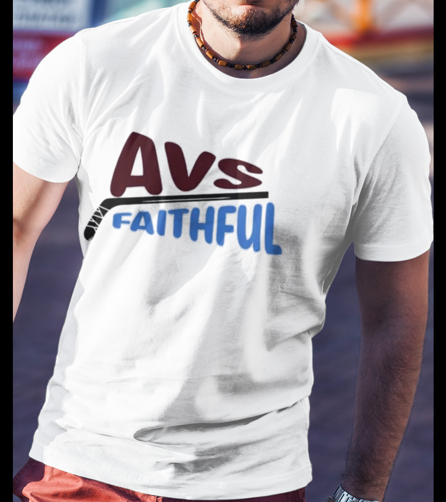 Avs Faithful Colorado Avalanche Hockey Enthusiast Fan Gear T-Shirt