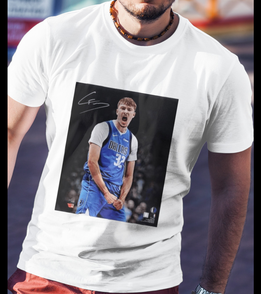 Cooper Flagg Dallas Mavericks Autographed Memorabilia NBA Collectible T-Shirt