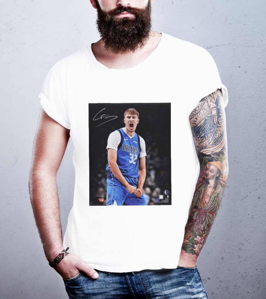 Cooper Flagg Dallas Mavericks Autographed Memorabilia NBA Collectible T-Shirt