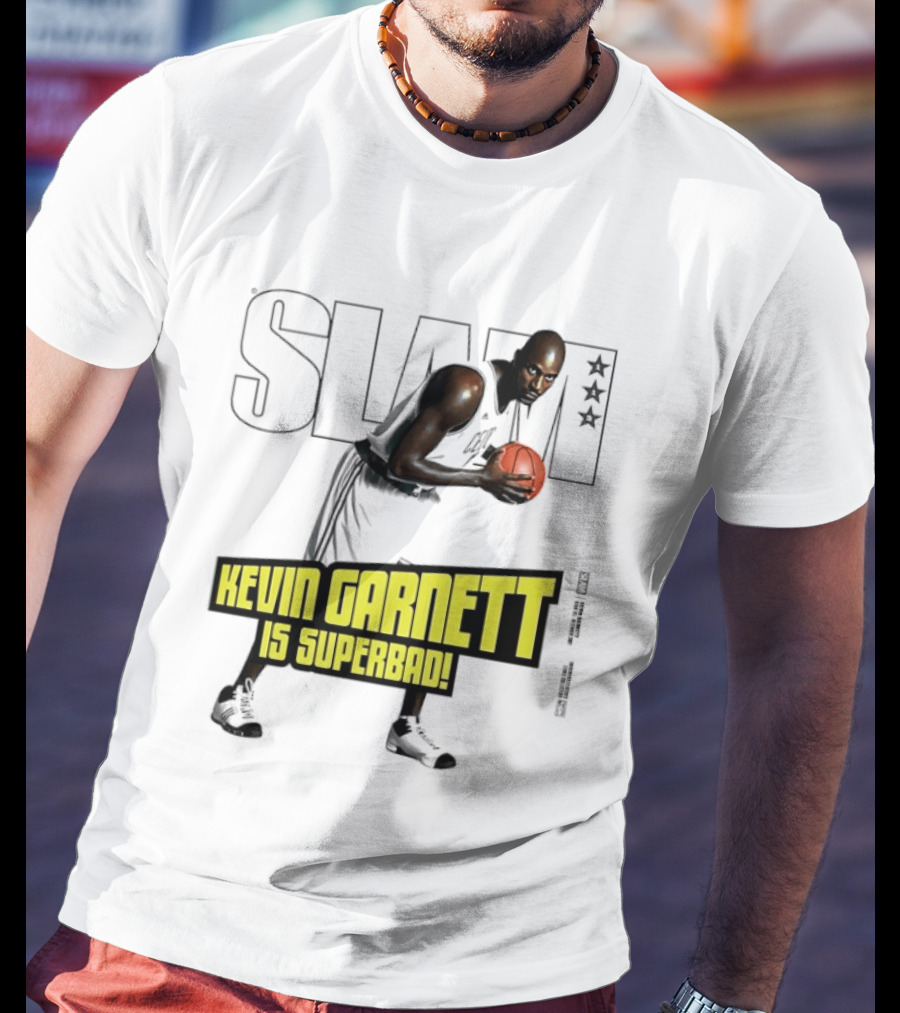 SLAM Magazine Cover Kevin Garnett Boston Celtics Is Superbad T-Shirt