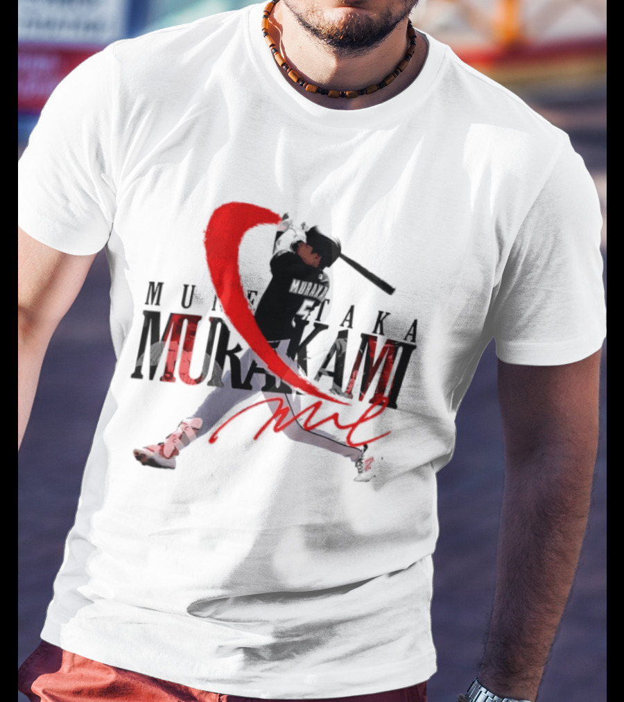 Munetaka Murakami Baseball Player Red Swing T-Shirt