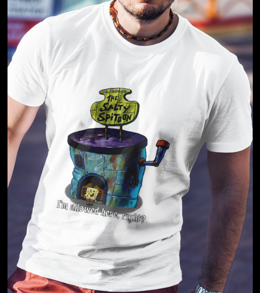 The Salty Spitoon SpongeBob SquarePants Are You Tough Enough Entrance Scene T-Shirt