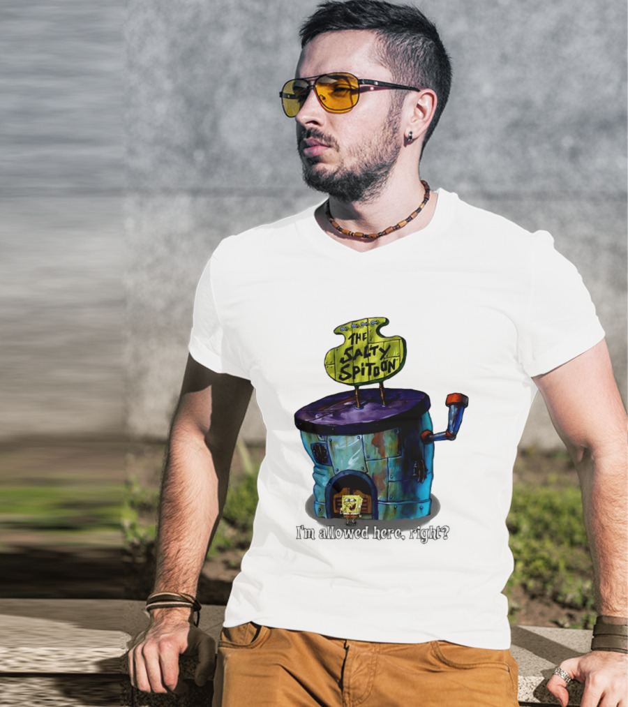 The Salty Spitoon SpongeBob SquarePants Are You Tough Enough Entrance Scene T-Shirt