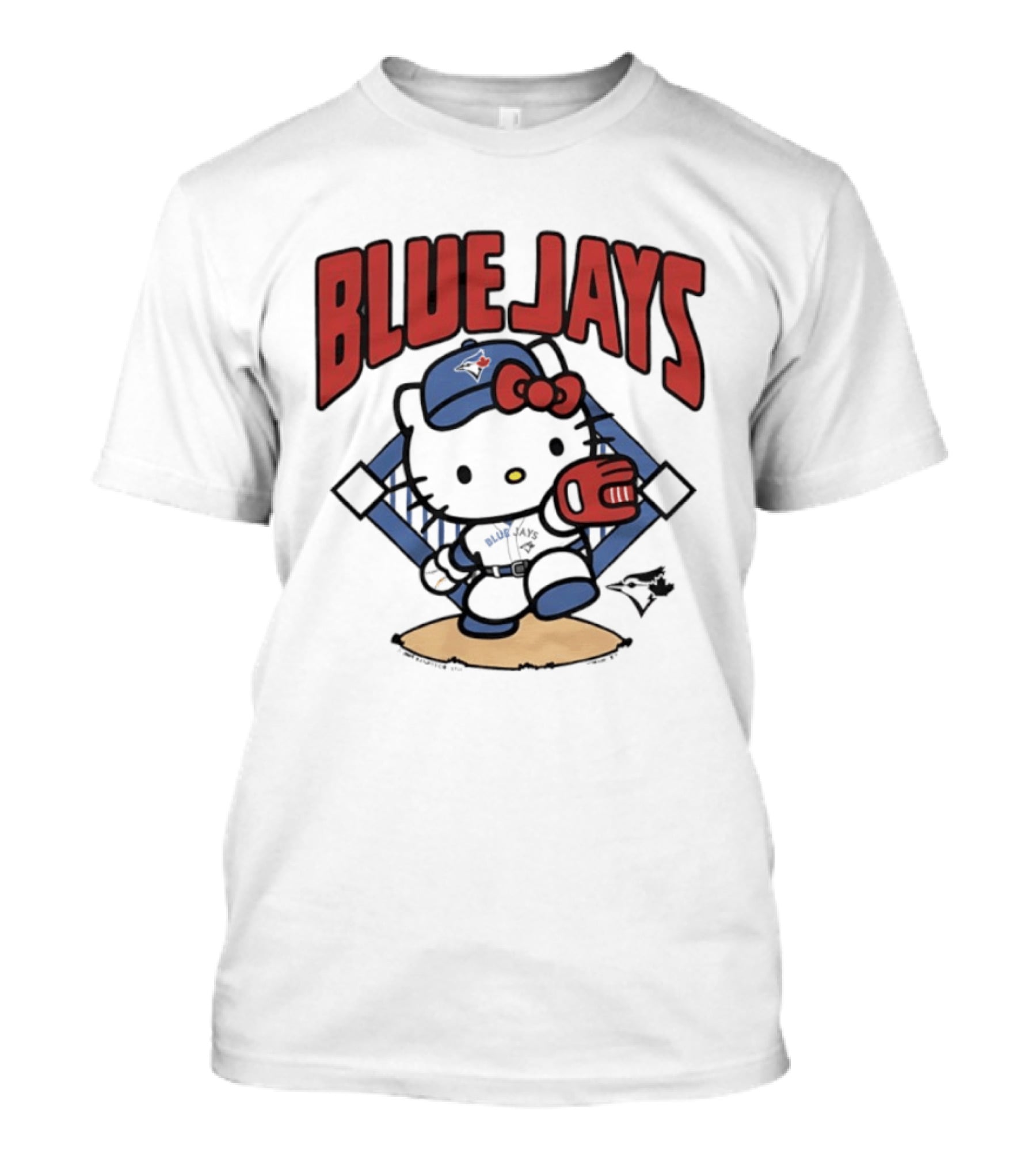 Toronto Blue Jays Hello Kitty Baseball Collaboration MLB T-Shirt