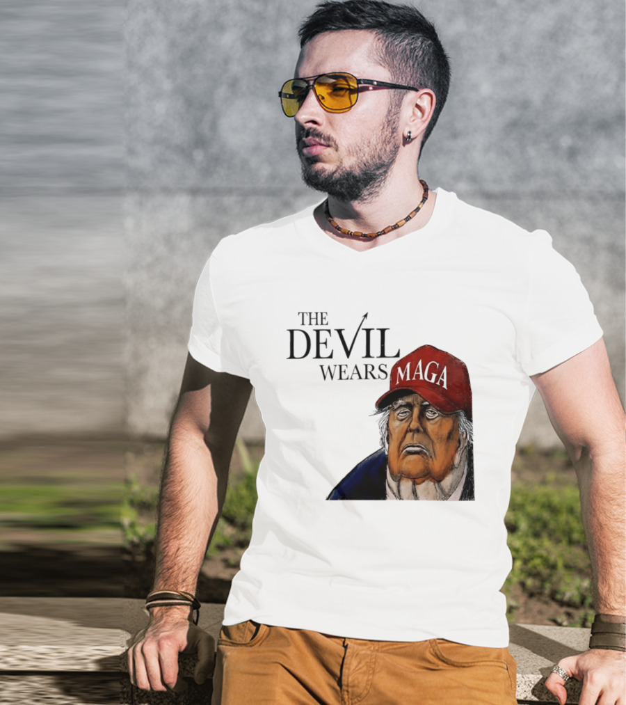 The Devil Wears MAGA Cap Trump T-Shirt